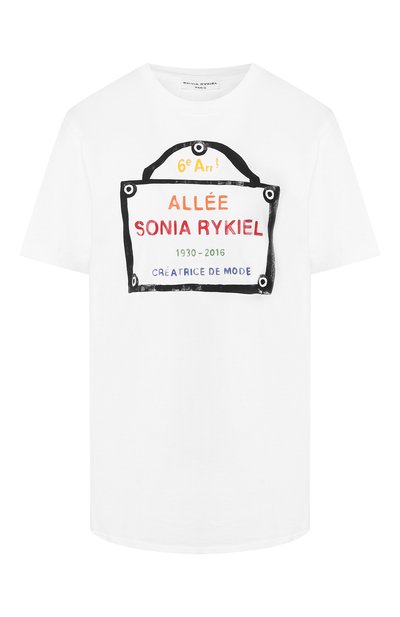 Женская хлопковая футболка SONIA RYKIEL, арт. 12515066-SB
