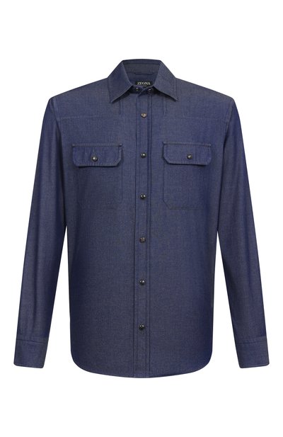 Мужская хлопковая рубашка ZEGNA, арт. STT3/UEX23A8
