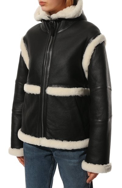 Дубленка HELMUT LANG черного цвета по цене 207000 руб., арт. L09HW401, фото 3 Дубленка HELMUT LANG, арт. L09HW401, фото 3