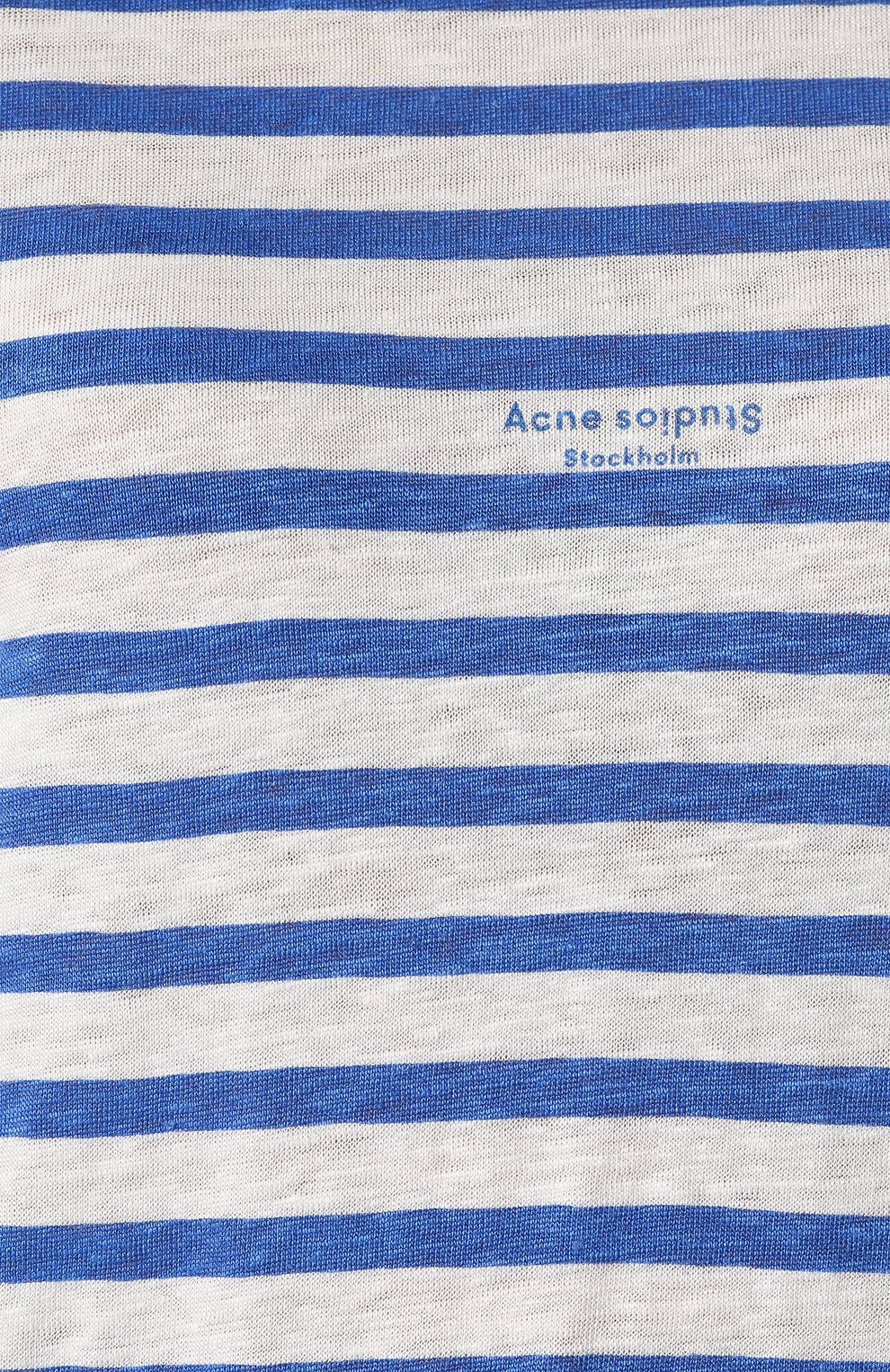 Льняной лонгслив ACNE STUDIOS голубого цвета по цене 16450 руб., арт. AL0003, фото 5 Льняной лонгслив ACNE STUDIOS, арт. AL0003, фото 5