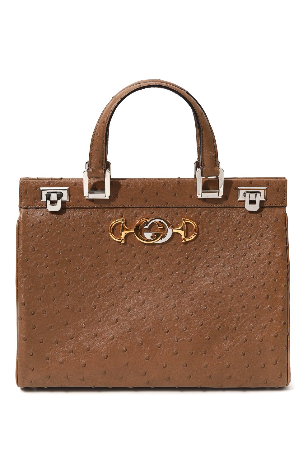 Сумка zumi medium из кожи страуса GUCCI коричневого цвета по цене 1296000 руб., арт. 564714 EY00X, фото 1 Сумка zumi medium из кожи страуса GUCCI, арт. 564714 EY00X, фото 1