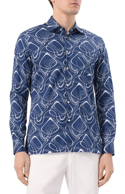 Хлопковая рубашка KITON, арт. UMCNERCH0924811, фото 3