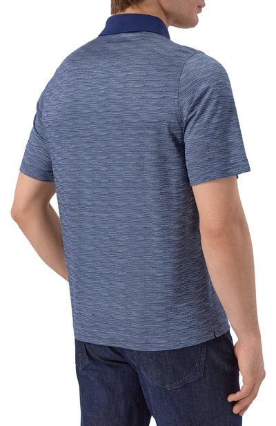 Шелковое поло ZILLI синего цвета по цене 107500 руб., арт. KBP002M0600VZLU00, фото 4 Шелковое поло ZILLI, арт. KBP002M0600VZLU00, фото 4