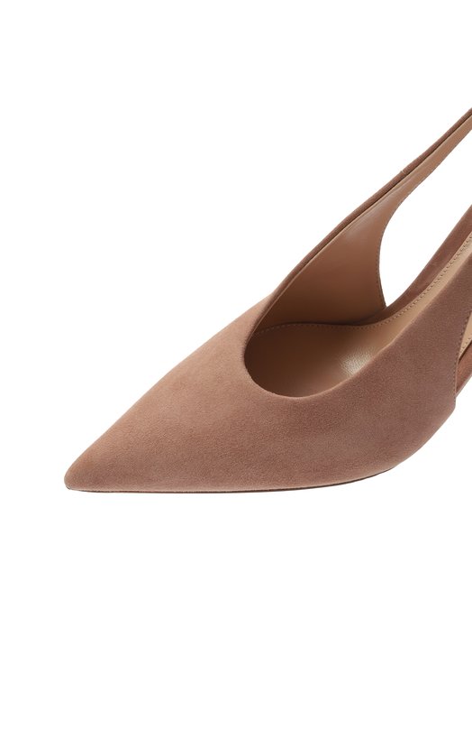 Замшевые туфли Robbie Sling 85 Gianvito Rossi G95461.85RIC.CAMPRAL Бежевый  G95461.85RIC.CAMPRAL Фото 7