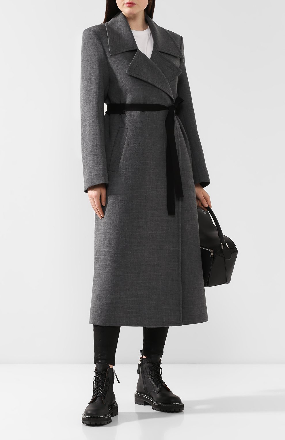 Пальто с поясом MM6, арт. S52AA0069/S47850, фото 2