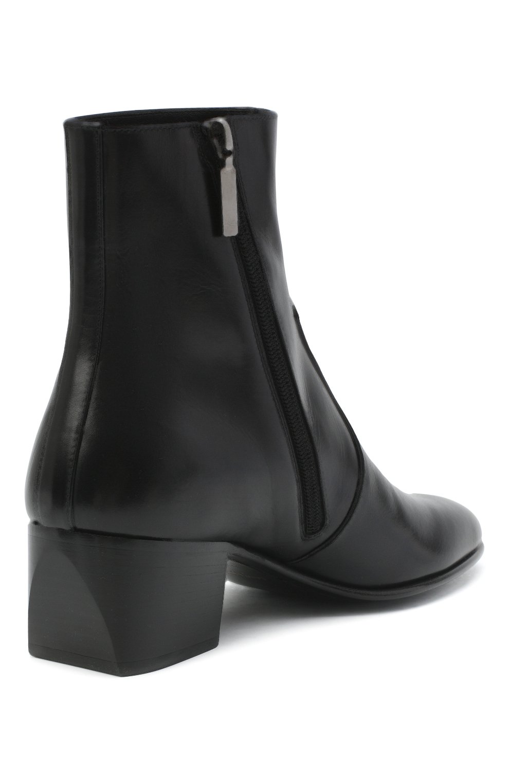 Кожаные ботильоны james SAINT LAURENT, арт. 632502/1YU00, фото 4