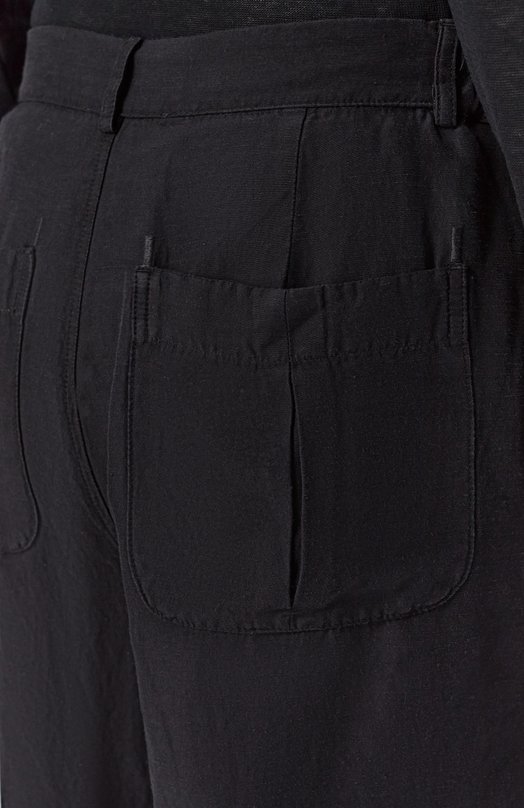 Шорты из вискозы и льна Andrea Ya'aqov 26MSFT39B Чёрный  26MSFT39B Фото 5