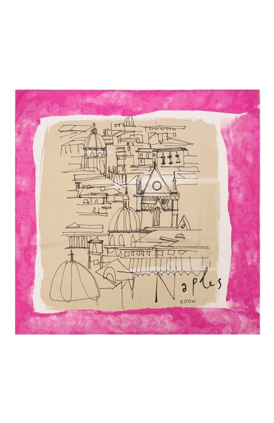 Шелковый платок KITON, арт. D53754XC5028, фото 5