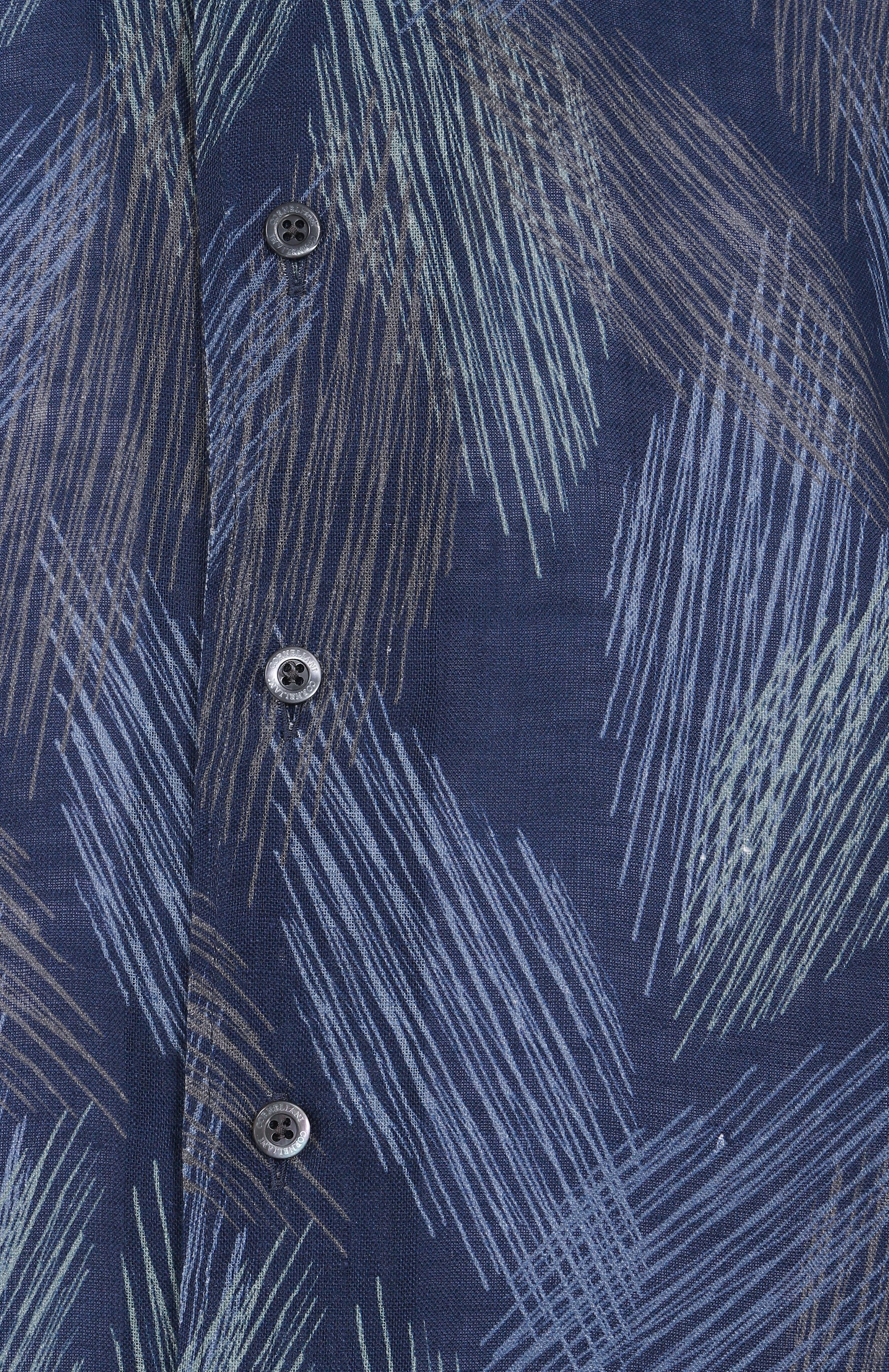 Льняная рубашка CORNELIANI синего цвета по цене 48050 руб., арт. 25I213-2511920, фото 6 Льняная рубашка CORNELIANI, арт. 25I213-2511920, фото 6