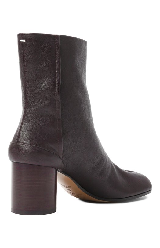 Кожаные ботильоны Tabi Maison Margiela S58WU0246/P3753 Коричневый  S58WU0246/P3753 Фото 5