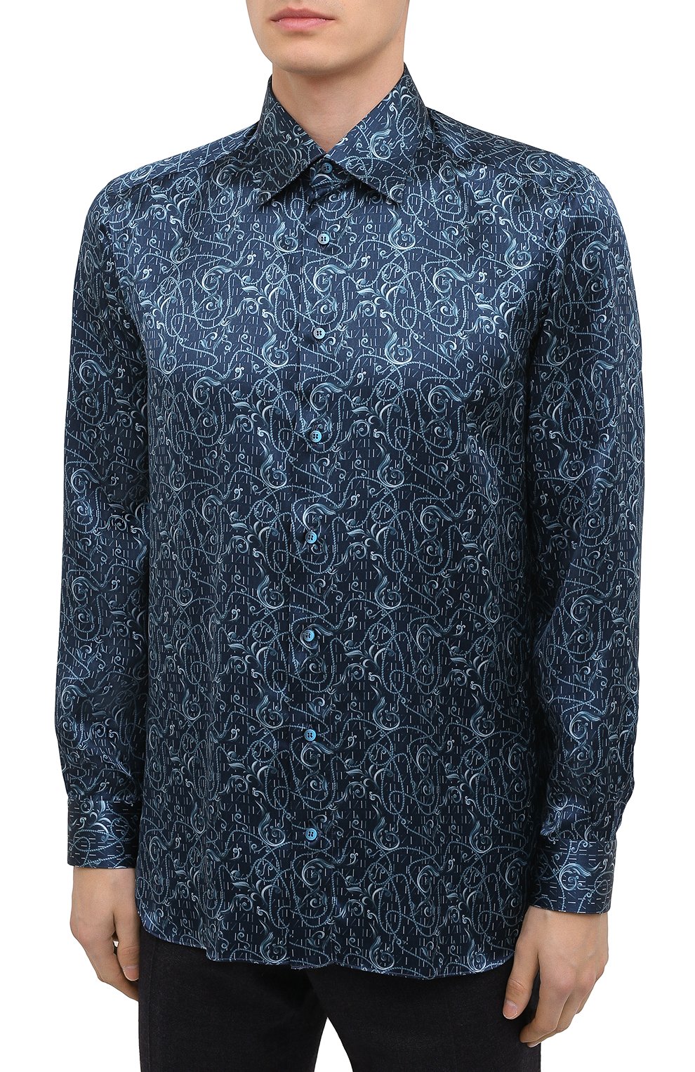 Шелковая рубашка ZILLI, арт. MFU-27001-1668/0004, фото 3