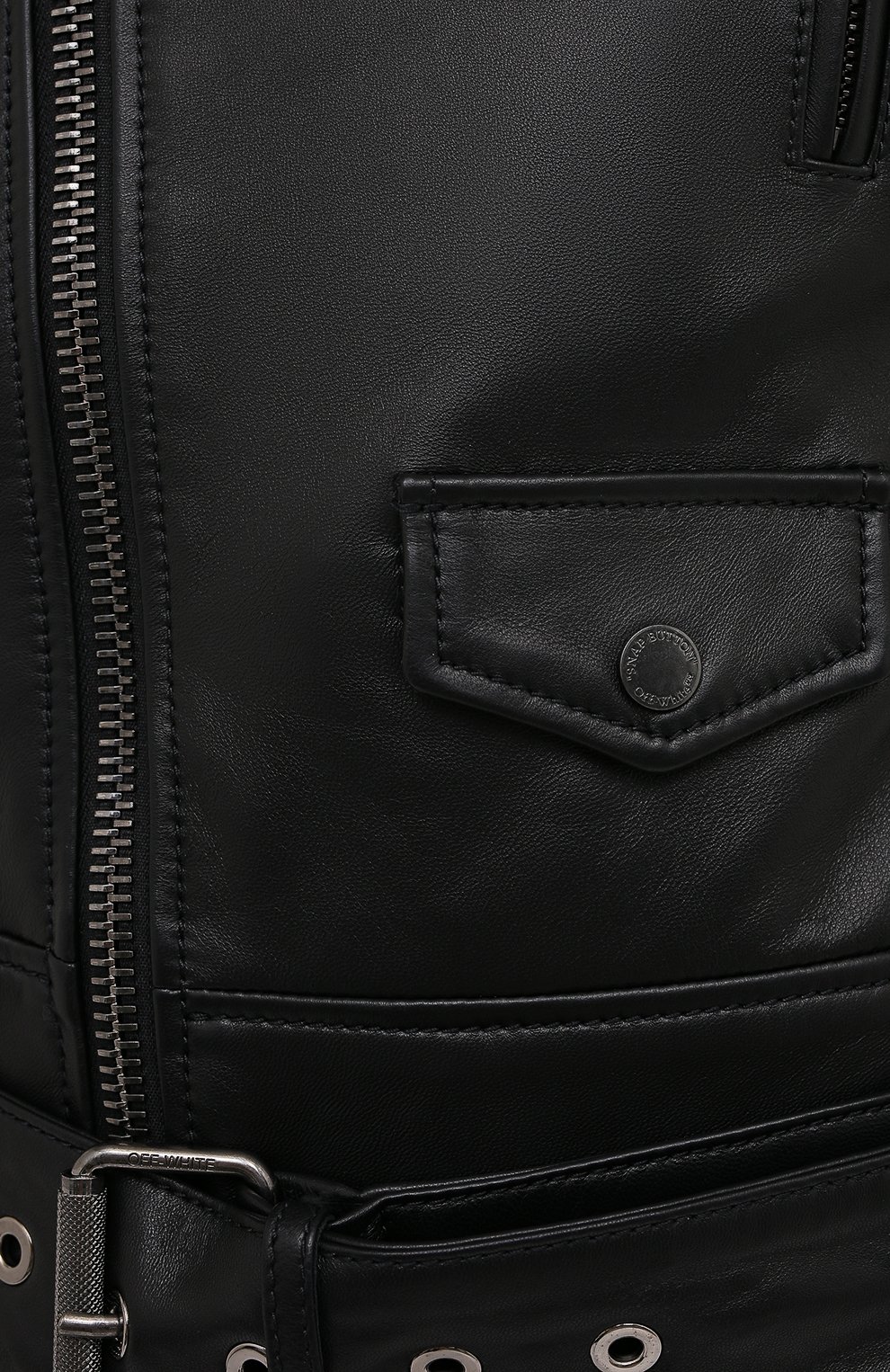 Кожаная куртка OFF-WHITE, арт. 0WJG002E20LEA0011001, фото 5