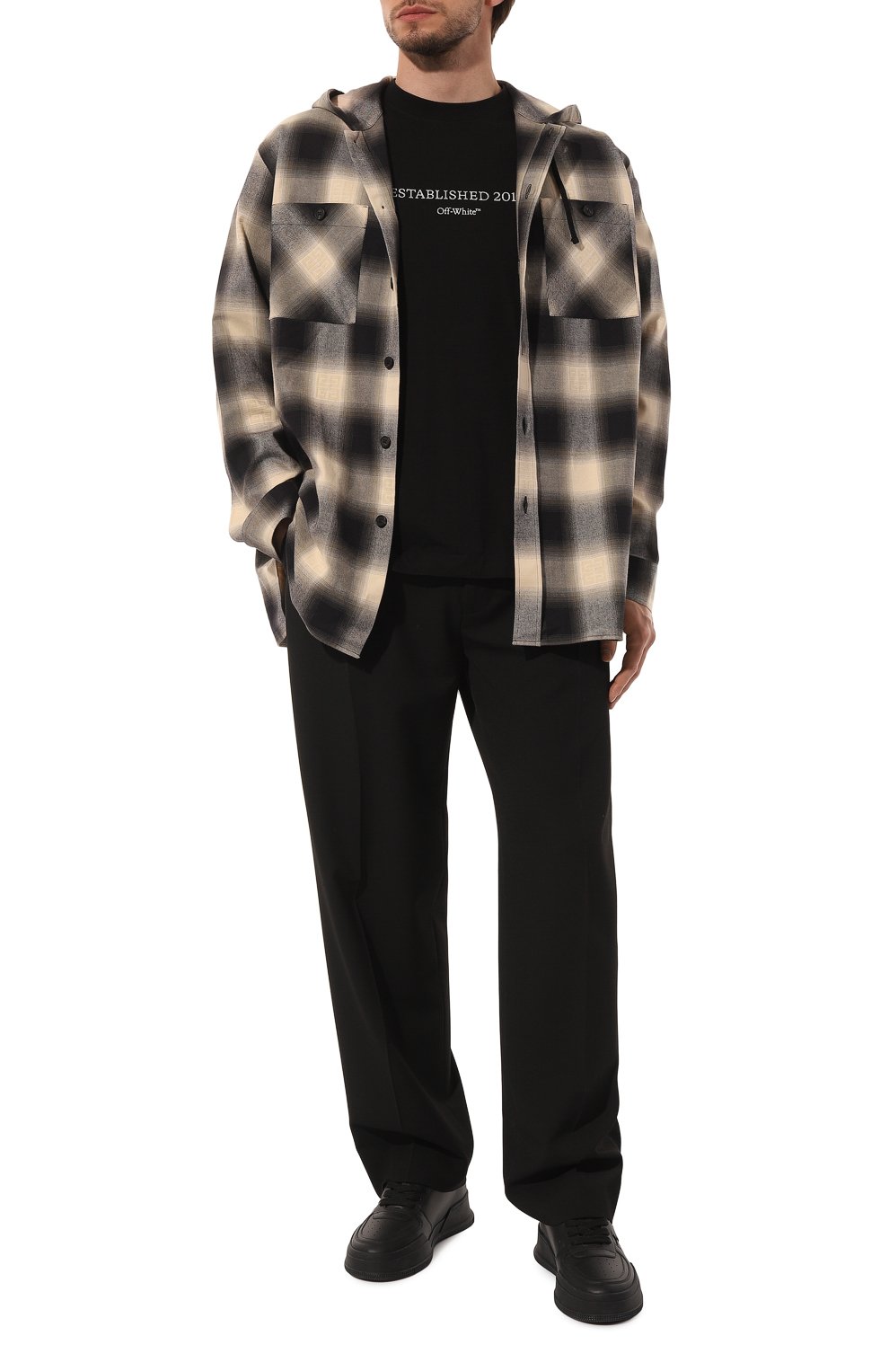 Хлопковая футболка OFF-WHITE, арт. 0MAA120C99JER009, фото 2