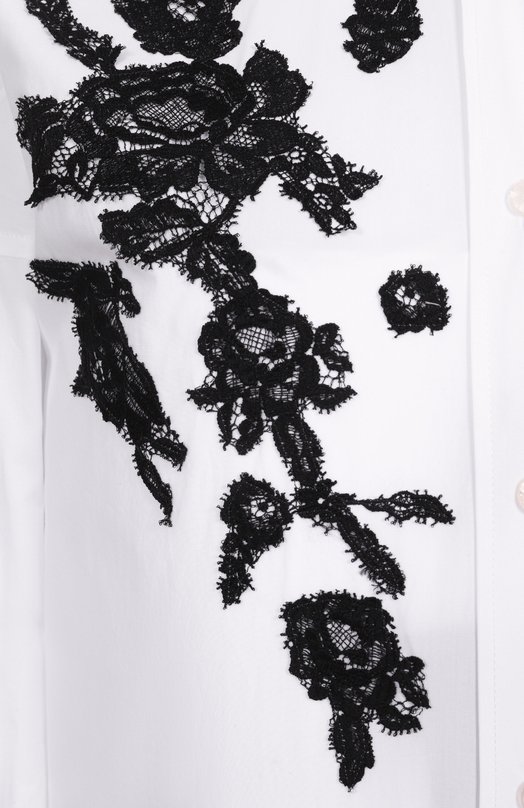 Хлопковая рубашка Dolce & Gabbana F5T39T/GDB80 Белый  F5T39T/GDB80 Фото 6