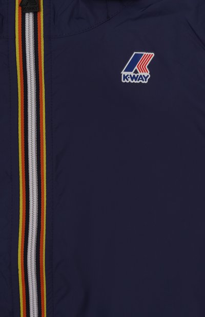 Ветровка K-WAY синего цвета по цене 10450 руб., арт. K61336W/3A-8A, фото 3 Ветровка K-WAY, арт. K61336W/3A-8A, фото 3
