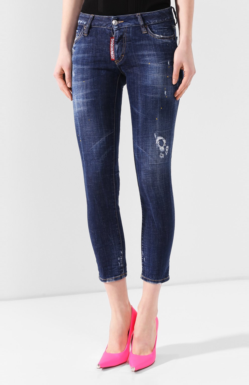 Джинсы DSQUARED2 синего цвета по цене 47000 руб., арт. S72LB0268/S30342, фото 3 Джинсы DSQUARED2, арт. S72LB0268/S30342, фото 3