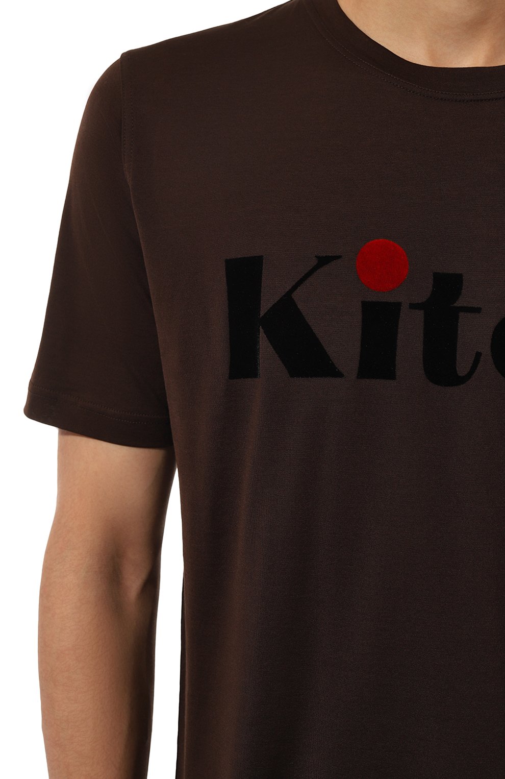 Хлопковая футболка KITON, арт. UMK049035HE, фото 5