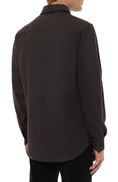 Рубашка из шерсти и вискозы AGNONA, арт. TD08U3E/UW014E, фото 4