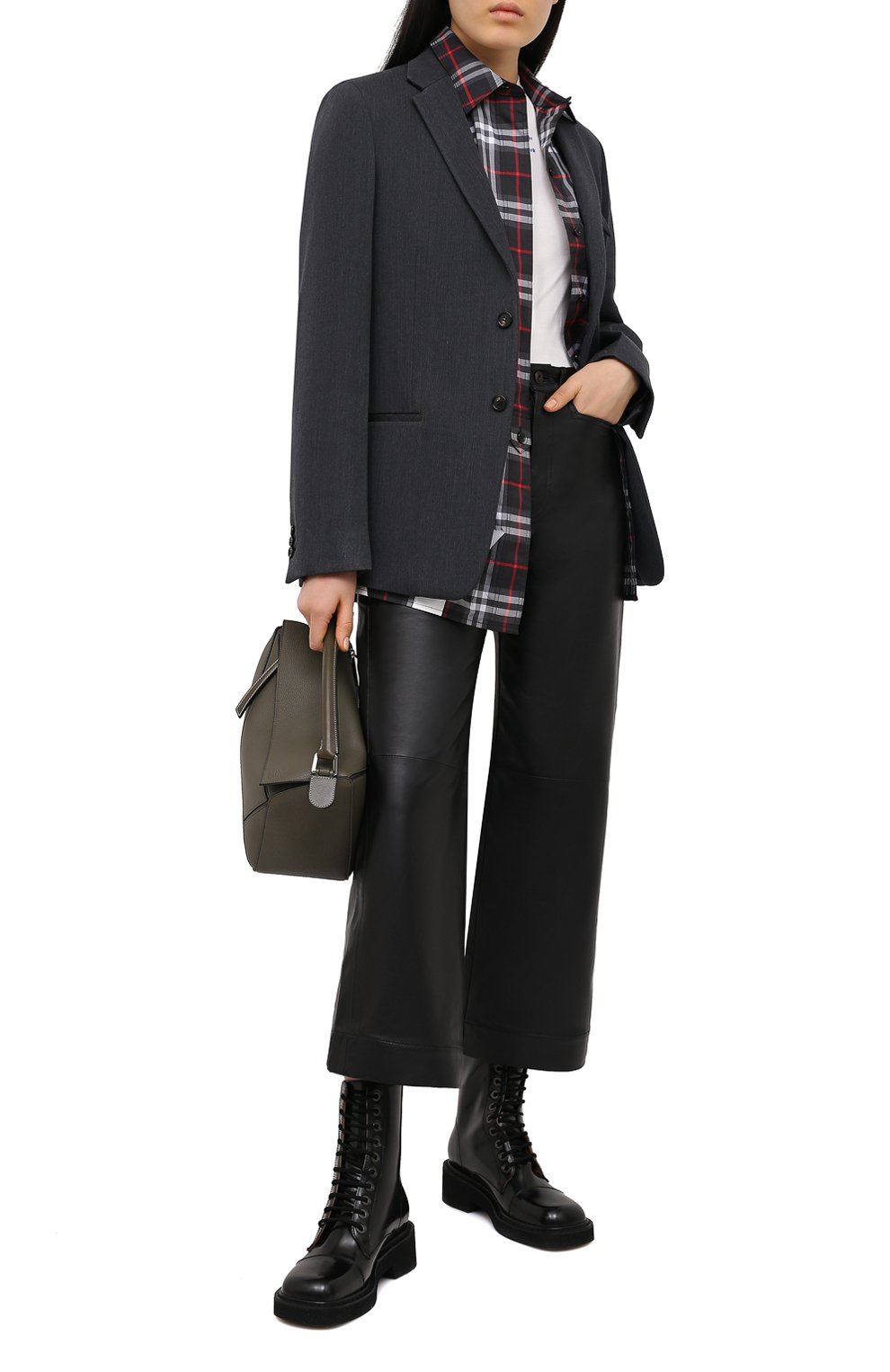 Кожаные брюки PROENZA SCHOULER WHITE LABEL, арт. WL2116070-LR184, фото 2