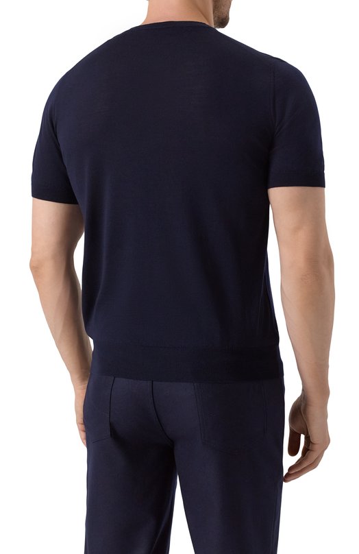 Шерстяной джемпер Corneliani 26M525-2625126 Синий  26M525-2625126 Фото 4
