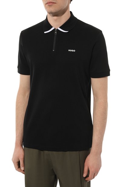 Хлопковое поло HUGO, арт. 50511721, фото 3