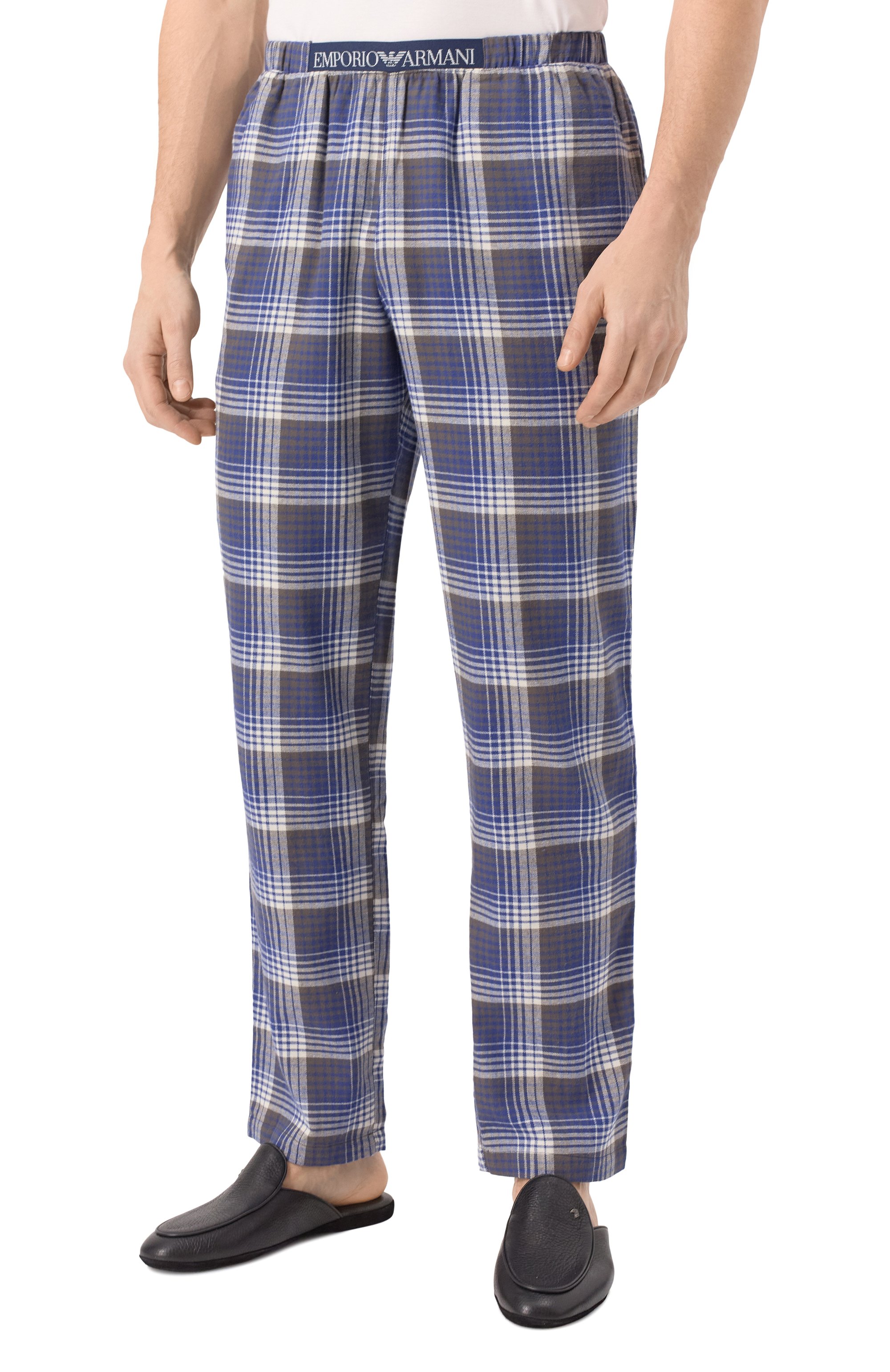 Хлопковые домашние брюки EMPORIO ARMANI, арт. 112036/4F576, фото 3