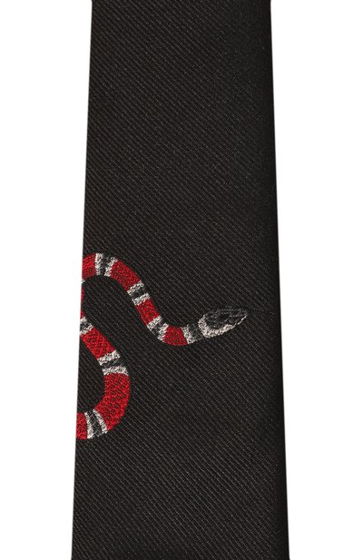 Шелковый галстук GUCCI, арт. 452171 4E002, фото 4