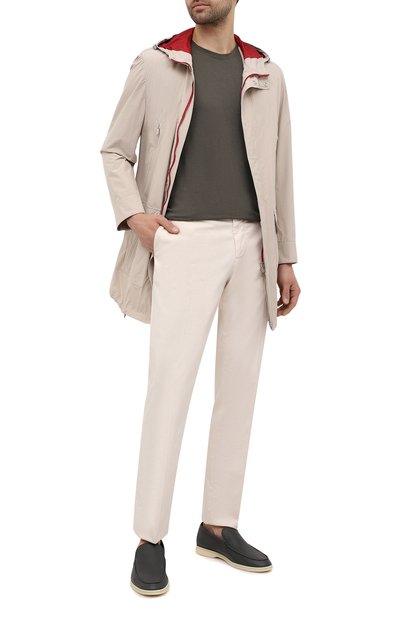 Кожаные лоферы summer walk LORO PIANA, арт. FAI1528, фото 2