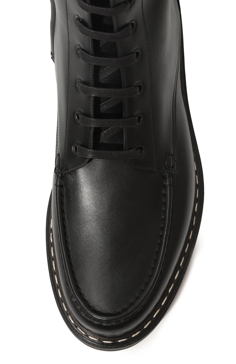 Мужские кожаные ботинки BALLY черного цвета, арт. MSB05D/VT012 | Фото 6 (Подошва: Плоская; Материал внутренний: Натуральная кожа; Материал утеплителя: Без утеплителя; Мужское Кросс-КТ: Байкеры-обувь; Материал внешний: Натуральная кожа)