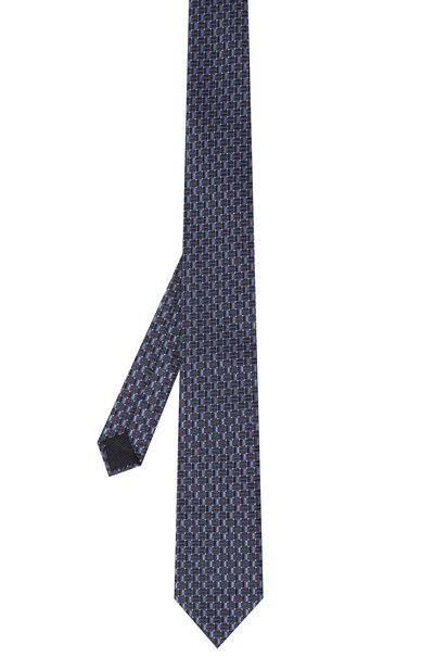 Шелковый галстук CORNELIANI синего цвета по цене 22100 руб., арт. 91U302-3120325, фото 3 Шелковый галстук CORNELIANI, арт. 91U302-3120325, фото 3