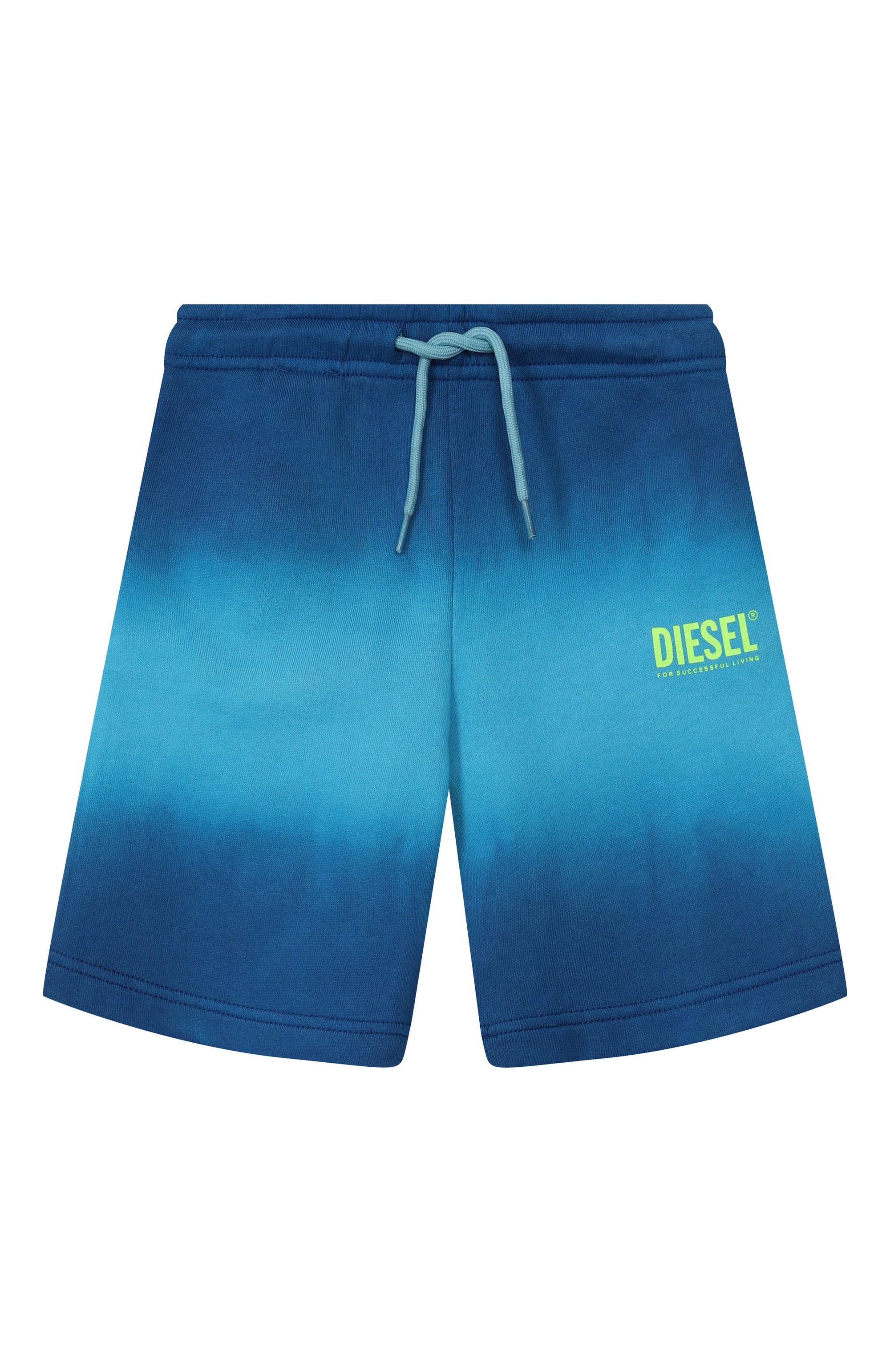 Хлопковые шорты DIESEL синего цвета по цене 15750 руб., арт. J02682/KYA0J, фото 1 Хлопковые шорты DIESEL, арт. J02682/KYA0J, фото 1