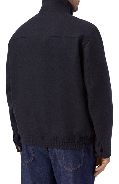 Шерстяной бомбер BRUNELLO CUCINELLI черного цвета по цене 533000 руб., арт. MY4966379, фото 4 Шерстяной бомбер BRUNELLO CUCINELLI, арт. MY4966379, фото 4