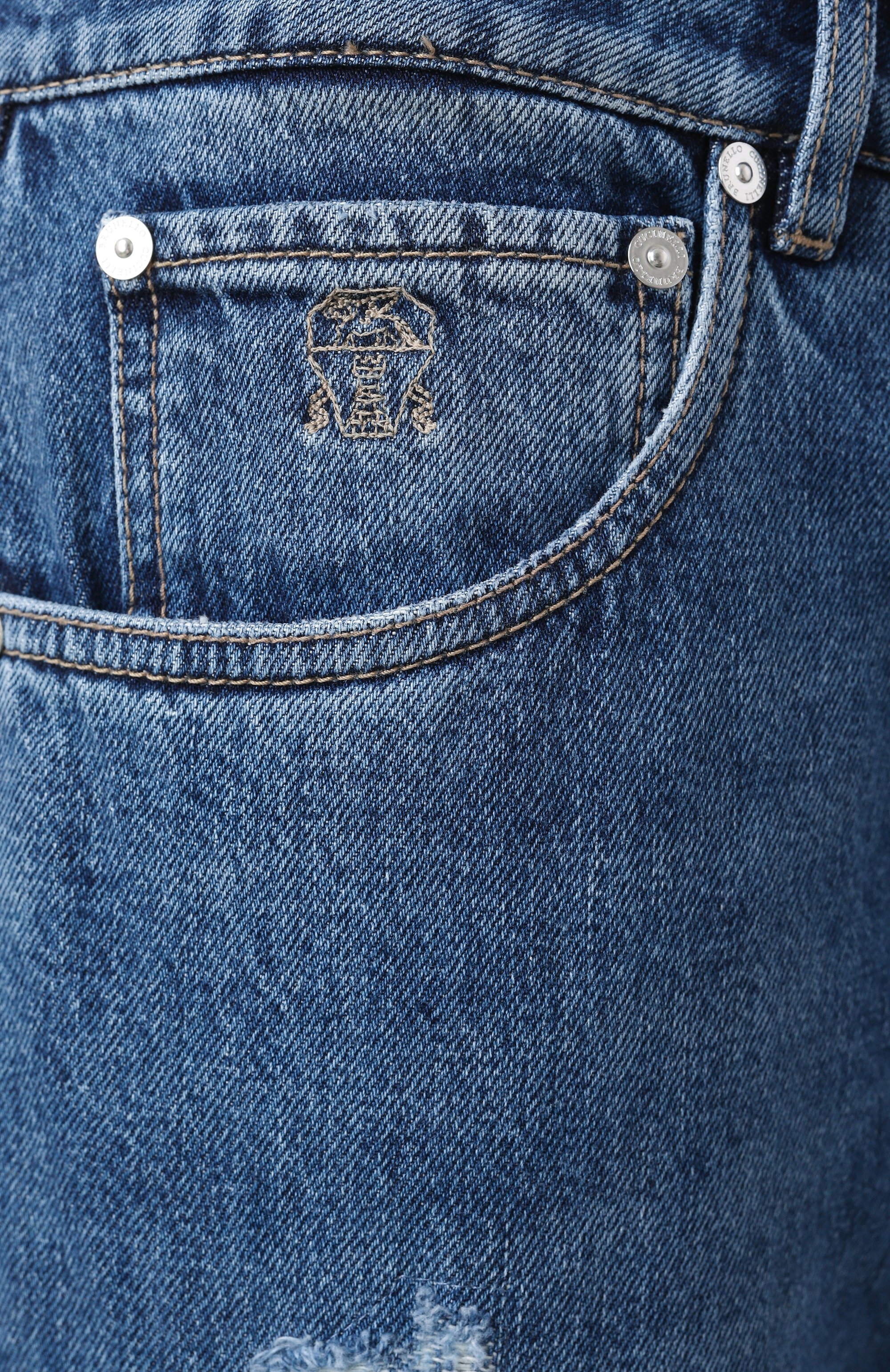 Джинсы leisure fit BRUNELLO CUCINELLI, арт. M241PB2348, фото 6