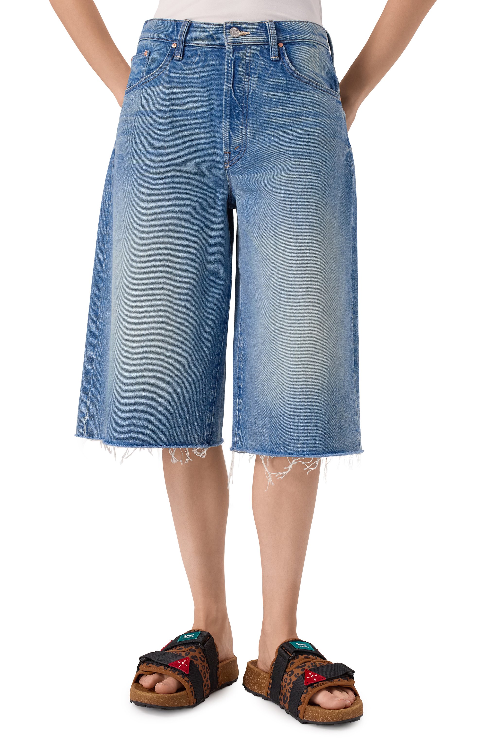 Джинсовые шорты MOTHER, арт. 4098-1085, фото 3