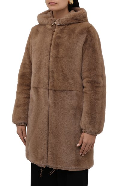 Шуба из меха норки MANZONI24, арт. 21M551-VFNY/38-46, фото 3