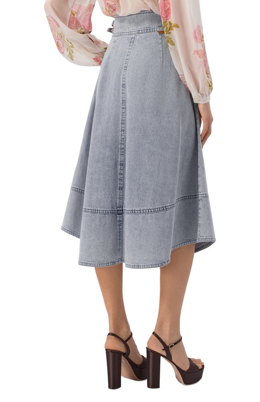 Джинсовая юбка Zimmermann 6382SC26R Голубой  6382SC26R Фото 4