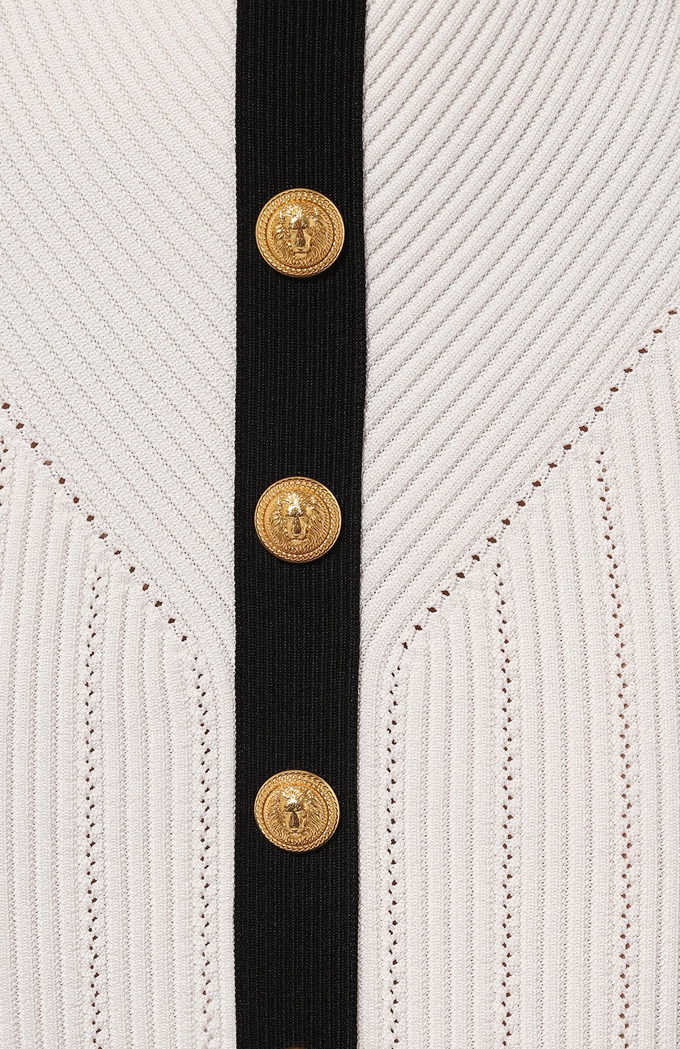 Юбка из вискозы BALMAIN черно-белого цвета по цене 132000 руб., арт. CF0LC009/KG41, фото 5 Юбка из вискозы BALMAIN, арт. CF0LC009/KG41, фото 5