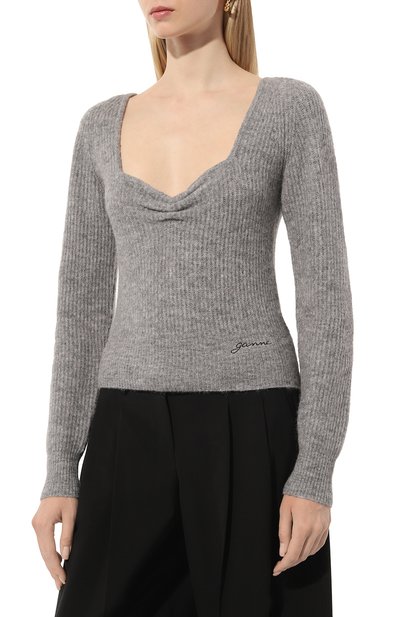 Шерстяной пуловер GANNI, арт. K2057, фото 3