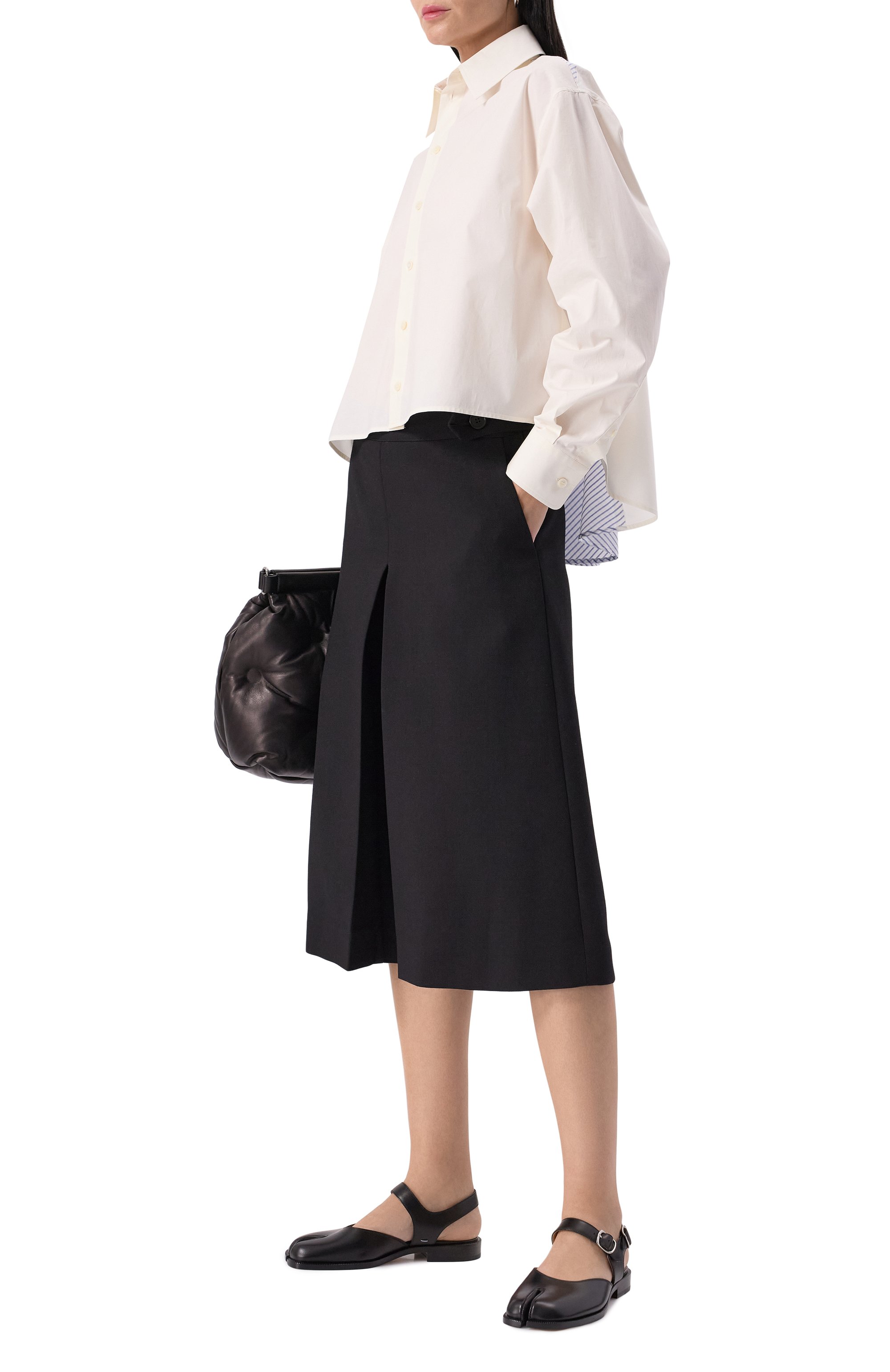 Хлопковая рубашка MM6, арт. S52DT0042/M35256, фото 2