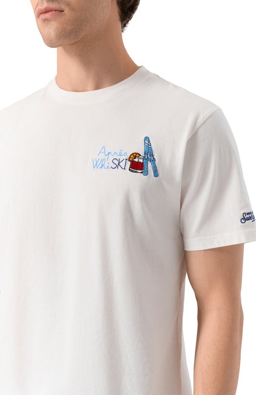 Хлопковая футболка MC2 Saint Barth ARN0004-03166I/ARN0TT WARM Белый  ARN0004-03166I/ARN0TT WARM Фото 5