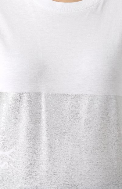 Хлопковая футболка YOHJI YAMAMOTO белого цвета по цене 15850 руб., арт. YZ-K73-049, фото 5 Хлопковая футболка YOHJI YAMAMOTO, арт. YZ-K73-049, фото 5