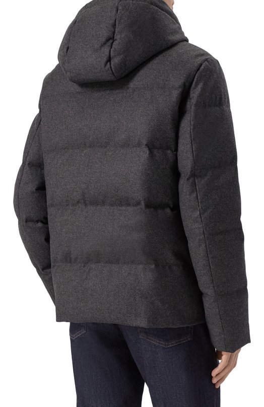 Пуховая куртка из шерсти и кашемира Duno WINS0R/LEVIC0 Серый  WINS0R/LEVIC0 Фото 4