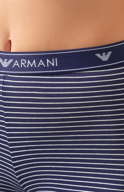 Хлопковые легинсы EMPORIO ARMANI синего цвета по цене 8995 руб., арт. 163998/0P219, фото 5 Хлопковые легинсы EMPORIO ARMANI, арт. 163998/0P219, фото 5