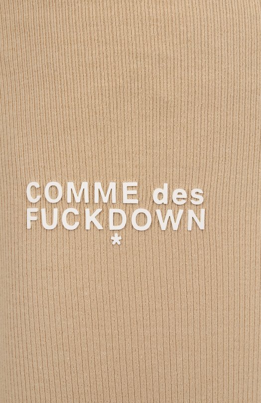 Хлопковые шорты Comme des Fuckdown CFABW01253 Бежевый  CFABW01253 Фото 6