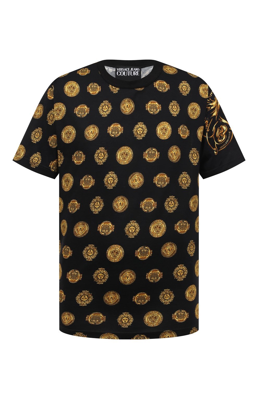 Хлопковая футболка VERSACE JEANS COUTURE, арт. 72GAH6R1/JS064, фото 1