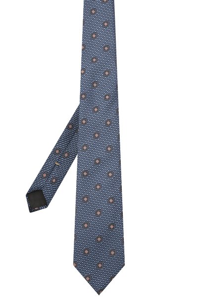 Шелковый галстук CANALI синего цвета по цене 13250 руб., арт. 18/HJ03396, фото 3 Шелковый галстук CANALI, арт. 18/HJ03396, фото 3