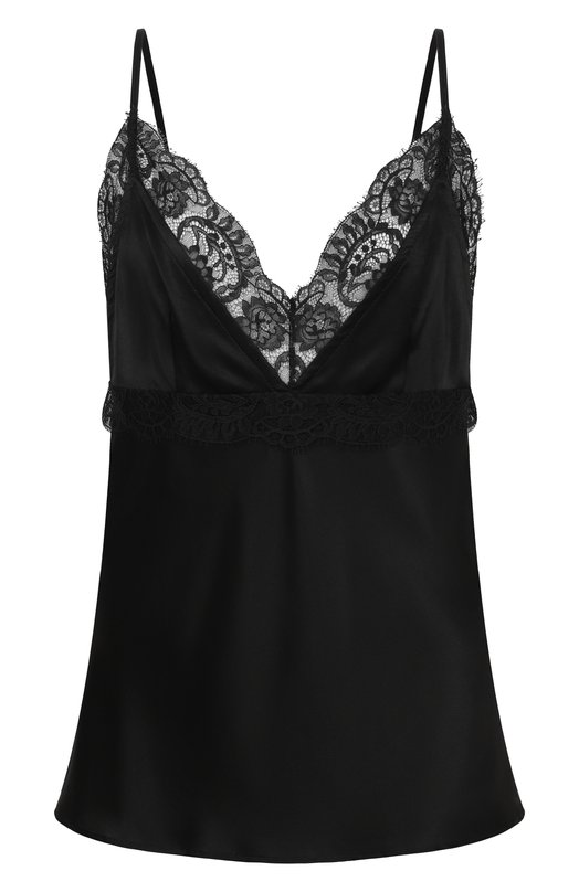 Атласный топ Nina Ricci 25ACT0036/VI0530 Чёрный 25ACT0036/VI0530