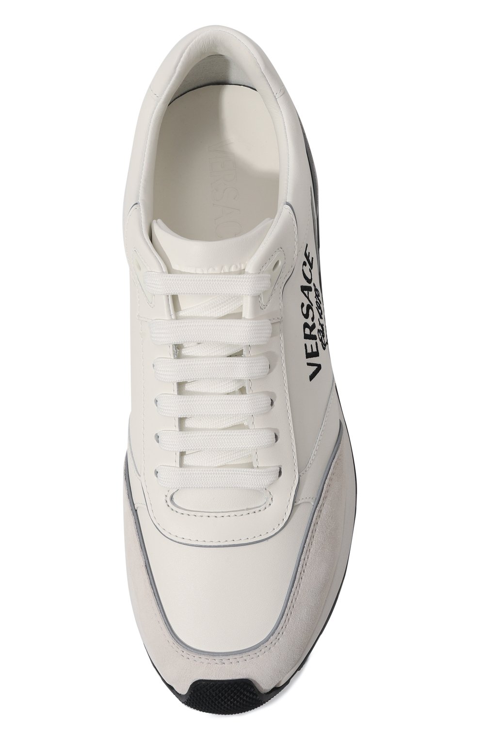 Кожаные кроссовки runners VERSACE, арт. 1014457/1A10050, фото 6