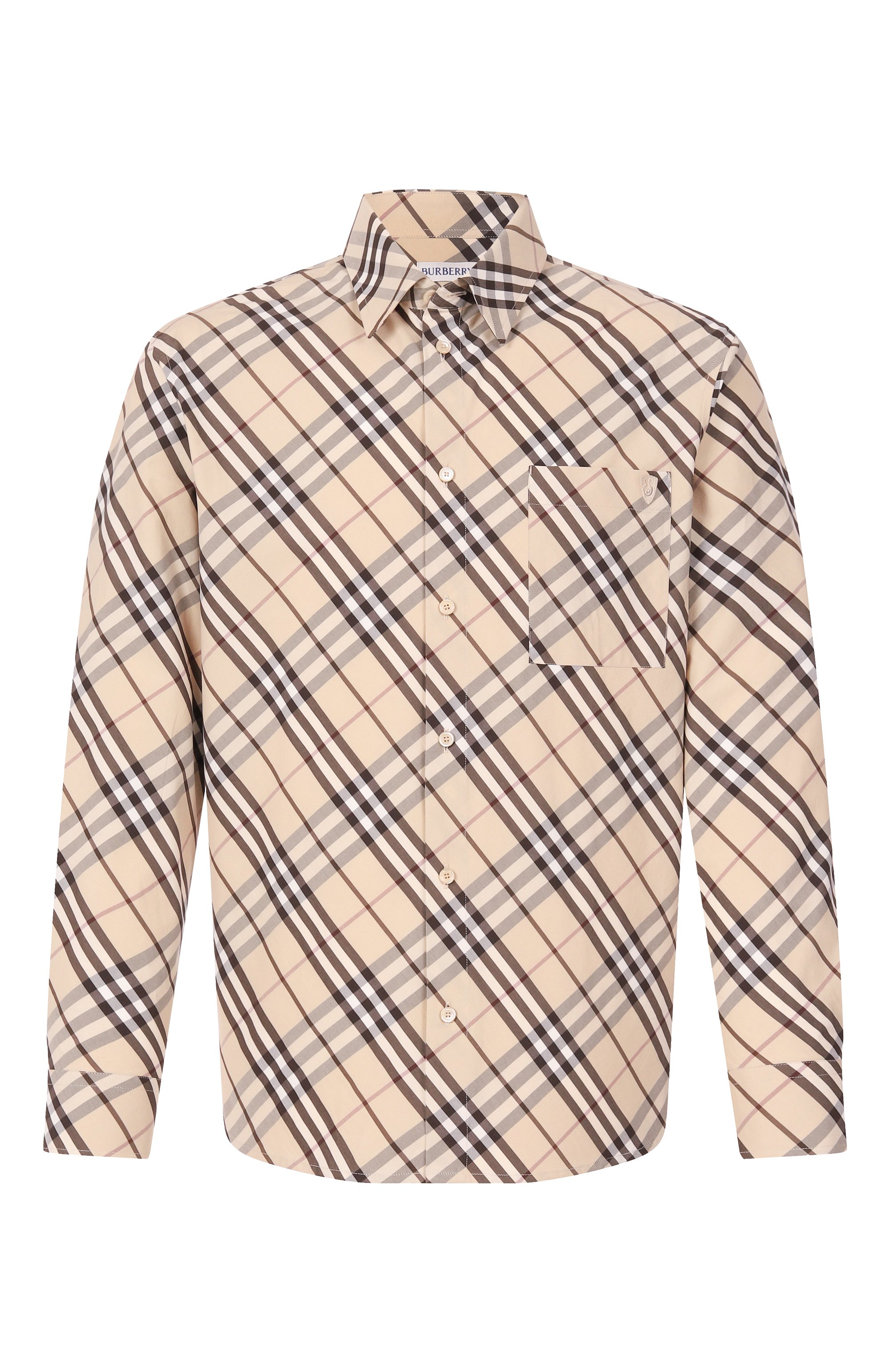 Хлопковая рубашка BURBERRY, арт. 8105202, фото 1