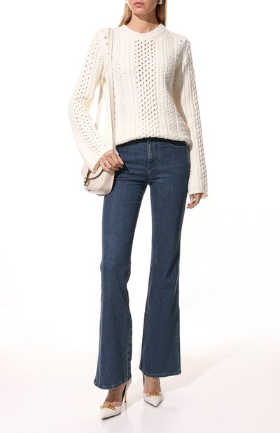 Джинсы CHLOÉ голубого цвета по цене 71950 руб., арт. CHC21WDP82151, фото 2 Джинсы CHLOÉ, арт. CHC21WDP82151, фото 2